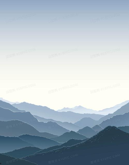 远山背景图,画卷里的诗意世界